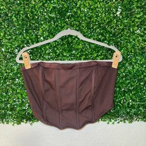 Kendall and Kylie Brown Corset Top Size Medium